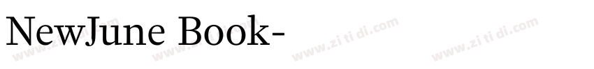 NewJune Book字体转换 NewJune Book字体转换